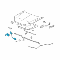 OEM Saturn Aura Latch Asm-Hood Primary & Secondary Diagram - 20772159