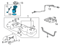 OEM 2022 Cadillac CT5 Fuel Pump Diagram - 84834435