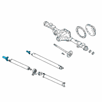 OEM 2011 Chevrolet Colorado Yoke, Propeller Shaft Slip Diagram - 19178524