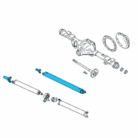 OEM 2007 GMC Canyon Propeller Shaft Assembly Diagram - 15286715