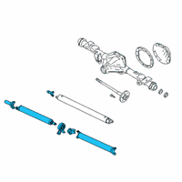 OEM 2006 GMC Canyon Front & Rear Propeller Shaft Assembly Diagram - 25787948