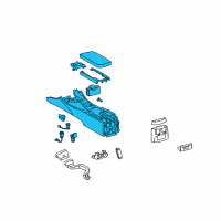 OEM Lexus IS350 Box Assembly, Console Diagram - 58810-53270-C8