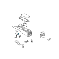 OEM 2012 Lexus IS F Socket Assembly, Power Outlet Diagram - 85530-53050