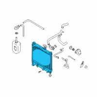 OEM 2001 Chevrolet Tracker Radiator Assembly (On Esn) Diagram - 91174506