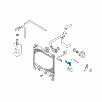 OEM 2001 Chevrolet Tracker Hose, Heater Inlet Diagram - 30027985