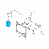 OEM 2003 Chevrolet Tracker Tank, Coolant Expansion Diagram - 91174512