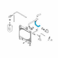 OEM 2003 Chevrolet Tracker Radiator Outlet Hose (Lower) Diagram - 91177033