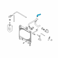 OEM 2002 Chevrolet Tracker Radiator Inlet Hose (Upper) Diagram - 30027980