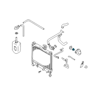 OEM 2003 Chevrolet Tracker Thermostat, Engine Coolant Diagram - 91176890