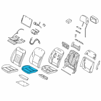 OEM 2015 BMW ActiveHybrid 7 Seat Cushion Pad Diagram - 52107310121
