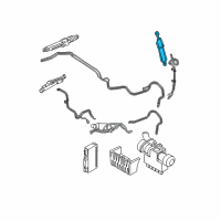 OEM 2013 BMW M3 Hydraulic Cylinder Tail Module, Left Diagram - 54-37-7-128-782