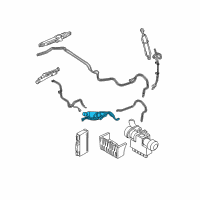 OEM BMW 440i Hydraulic Cylinder, Main Kinematics, Left Diagram - 54-37-7-128-771