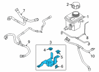 OEM BMW X5 BRACKET EXPANSION TANK Diagram - 17-13-8-095-707