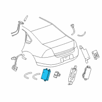 OEM 2014 Chevrolet Impala Limited Module Diagram - 22808241