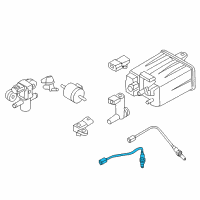 OEM 2010 Infiniti FX50 Air Fuel Ratio Sensor Diagram - 22693-1CA0A