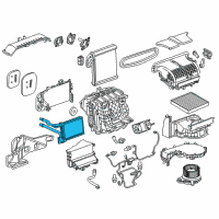 OEM Buick LaCrosse Heater Core Diagram - 84215014