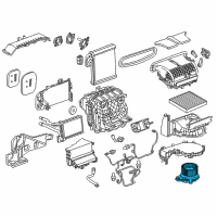 OEM 2022 Cadillac XT4 Blower Motor Diagram - 84764329