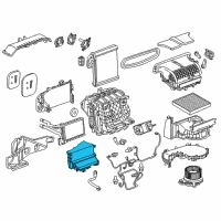 OEM 2022 Cadillac XT4 Evaporator Case Diagram - 23506069