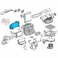 OEM Chevrolet Malibu Evaporator Case Diagram - 84225485