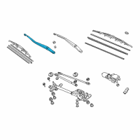 OEM 2007 Acura TL Arm, Windshield Wiper (Passenger Side) Diagram - 76610-SEP-A01