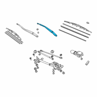 OEM 2006 Acura TL Arm, Windshield Wiper (Driver Side) Diagram - 76600-SEP-A01