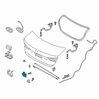 OEM 2018 Hyundai Elantra Rear Trunk Lock Actuator Motor Tail Gate Latch Diagram - 81230-F2010