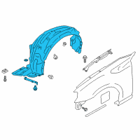 OEM 2017 Toyota 86 Fender Liner Diagram - SU003-06094