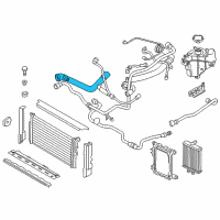 OEM BMW 330i Radiator Upper-Thermostat Hose Diagram - 17-12-8-662-836