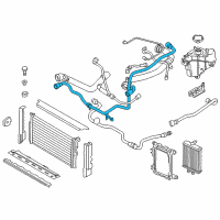 OEM BMW 230i Charge Air Cooler Hose Diagram - 17-12-8-677-245