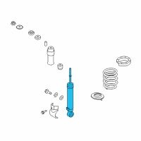 OEM Kia Borrego Rear Shock Absorber Assembly, Right Diagram - 553202J100