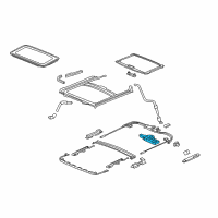 OEM 2015 Honda Civic Motor Assy., Sunroof Diagram - 70450-TS8-A01