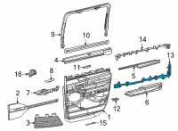 OEM Jeep Wagoneer MOLDING-DOOR PANEL Diagram - 6VF26SZLAC