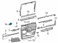 OEM Jeep Wagoneer SWITCH-POWER WINDOW Diagram - 68456969AC