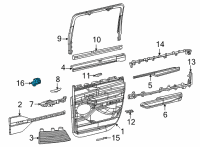 OEM 2021 Jeep Grand Cherokee L SWITCH-POWER WINDOW Diagram - 68456969AC