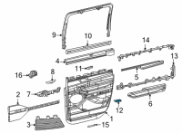 OEM Jeep Grand Wagoneer Map Pocket Diagram - 68350360AA