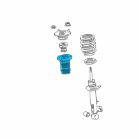 OEM 2020 Lexus LC500h INSULATOR, Rear Coil Spring Diagram - 48257-11010