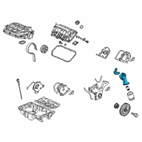 OEM 2019 Honda Ridgeline Base, Oil Filter Diagram - 15301-5J6-A01