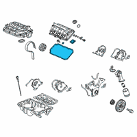 OEM 2016 Acura TLX Gasket Set, Front Head Cover Diagram - 12030-5G0-000