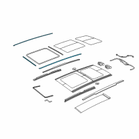 OEM 2018 Jeep Renegade Weatherstrip-Sunroof Diagram - 68266054AA