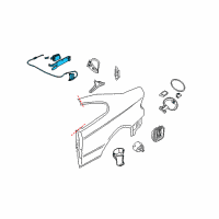 OEM 2004 Pontiac GTO Actuator, Fuel Tank Filler Door Lock Diagram - 92148148