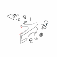 OEM 2004 Pontiac GTO Spring-Fuel Tank Filler Door Diagram - 92103150