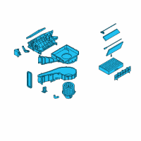 OEM Kia Amanti A/C Evaporator Core Repair Kit Diagram - 971003B100