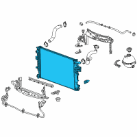 OEM 2022 Chevrolet Malibu Radiator Diagram - 84493631