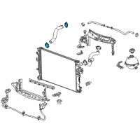 OEM Buick LaCrosse Upper Hose Clamp Diagram - 11548236