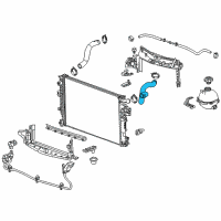 OEM 2020 Chevrolet Malibu Upper Hose Diagram - 23416970