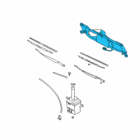 OEM Hyundai Santa Fe Linkage Assembly-Windshield Wiper Diagram - 98120-26000