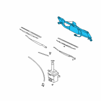 OEM 2004 Hyundai Santa Fe Linkage Assembly-Windshield Wiper Diagram - 98120-26000