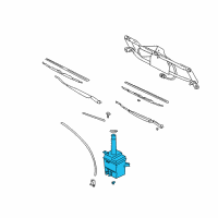 OEM 2006 Hyundai Santa Fe Reservoir Assembly-Windshield Washer Diagram - 98620-26000--DS