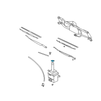 OEM 2005 Hyundai Santa Fe Cap-Windshield Washer Reservoir Diagram - 98623-26000