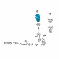 OEM 2000 Chrysler 300M Front Coil Spring Diagram - 4895297AA